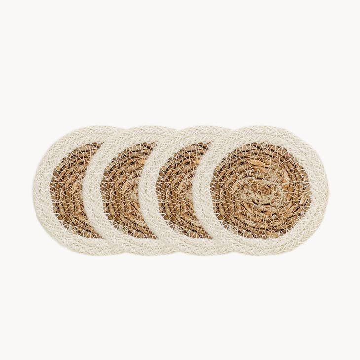 Handwoven Drink Coasters- set of 4