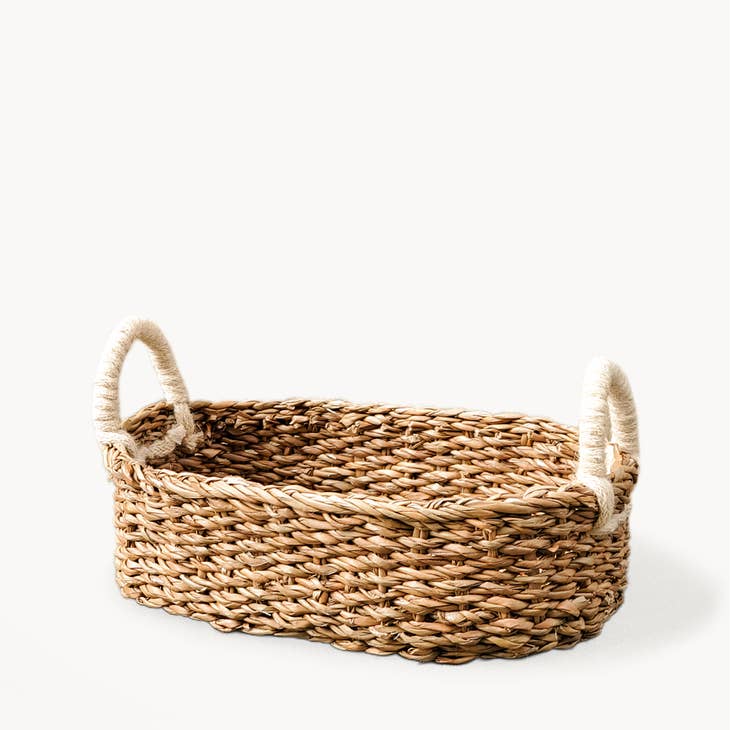 Handwoven Savar Oval Bread Basket